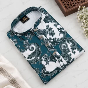 China Stich Premium Panjabi - Sea Green
